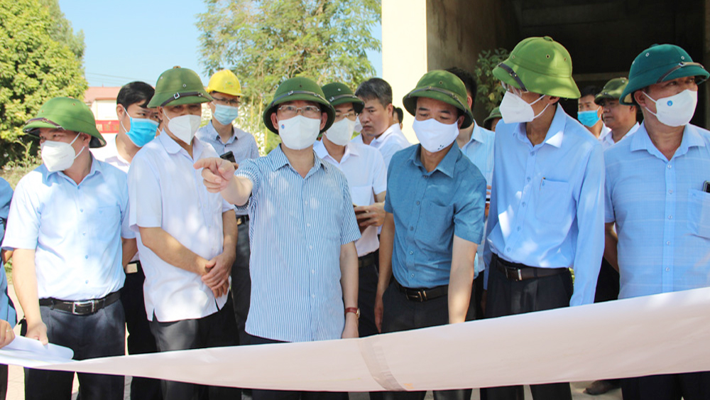 Bắc Giang Kiểm tra tiến độ một số dự án, công trình giao thông trọng điểm