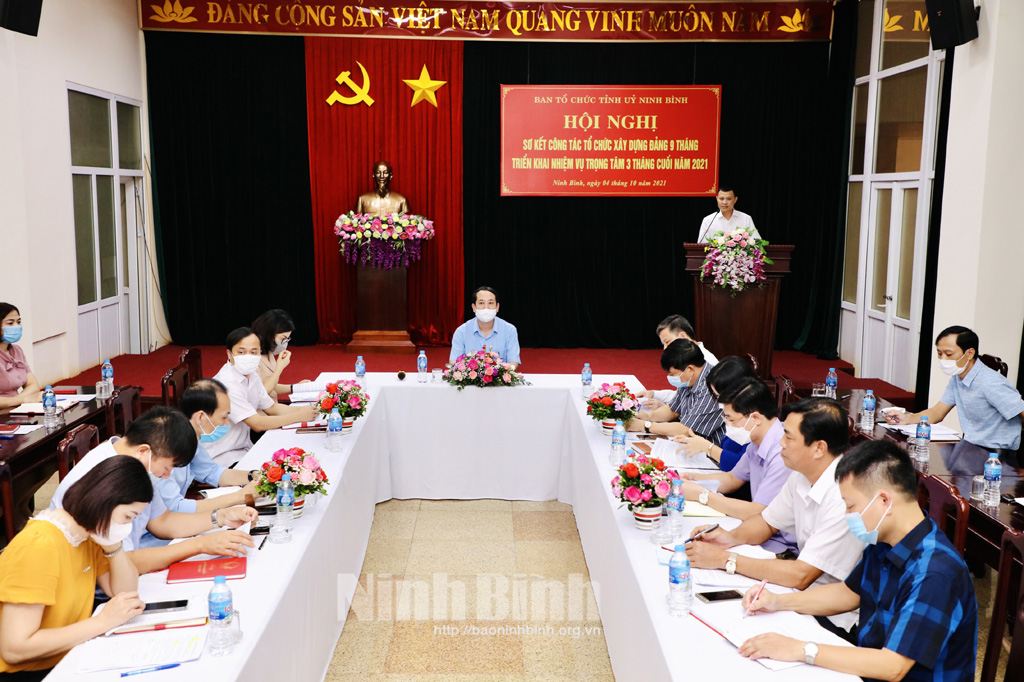 Ninh Bình Tích cực, chủ động trong thực hiện nhiệm vụ ngành tổ chức xây dựng Đảng