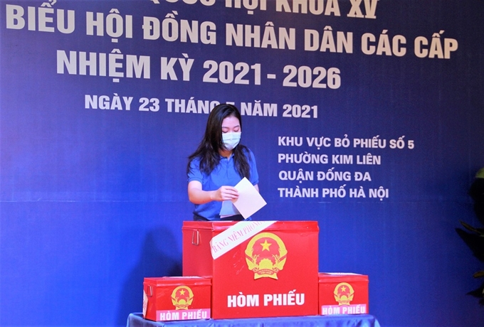 Đến 21 giờ ngày 23 5, cả nước có 99,57 cử tri đi bầu cử