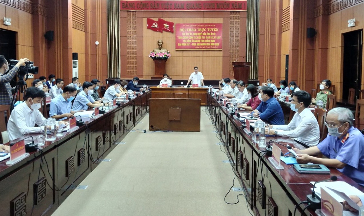 Quảng Nam Tăng cường công tác kiểm tra, giám sát, kỷ luật của Đảng