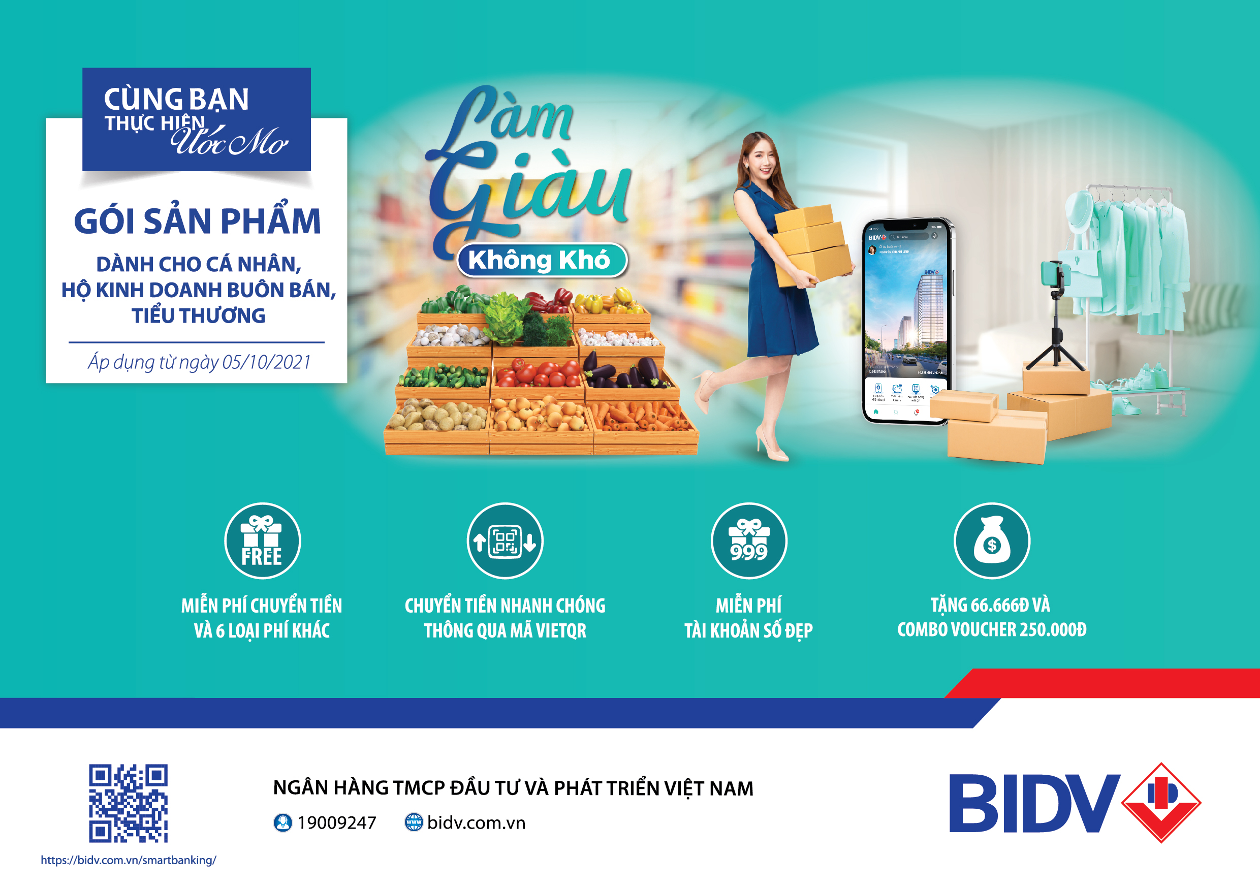 BIDV ra mắt gói sản phẩm toàn diện dành riêng cho khách hàng Tiểu thương