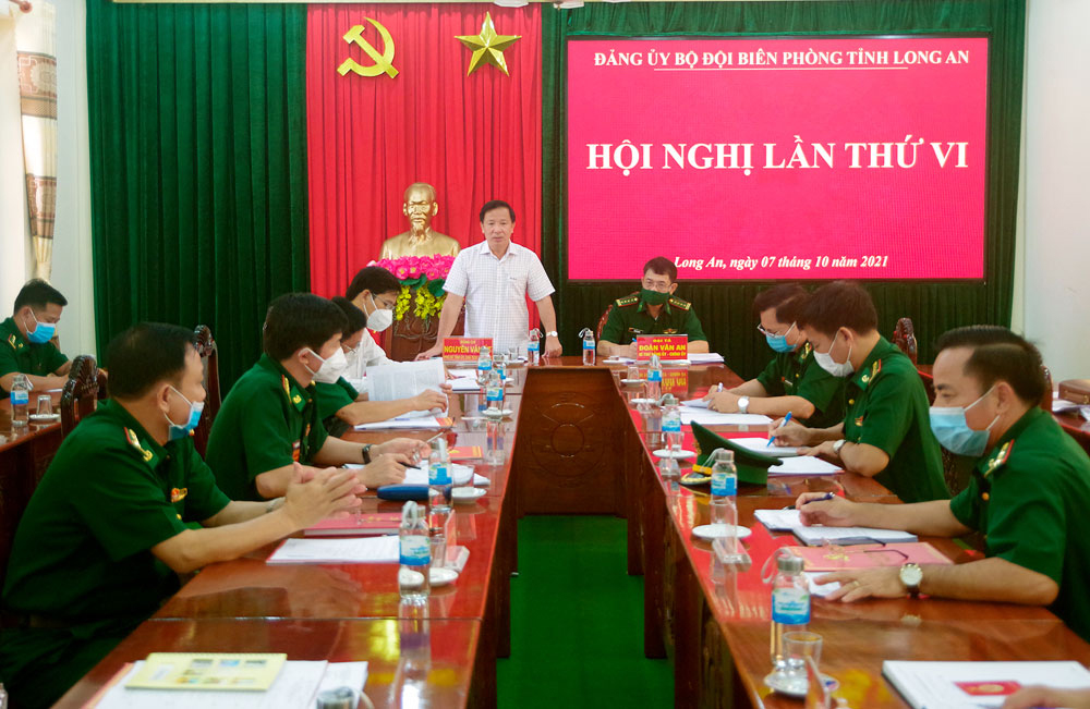 Đảng ủy Bộ đội Biên phòng Long An cần tiếp tục thực hiện hiệu quả “nhiệm vụ kép” vừa quản lý biên giới, vừa phòng, chống dịch COVID-19