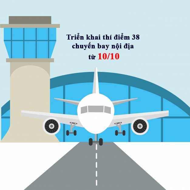 Triển khai thí điểm 38 chuyến bay nội địa từ 10 10