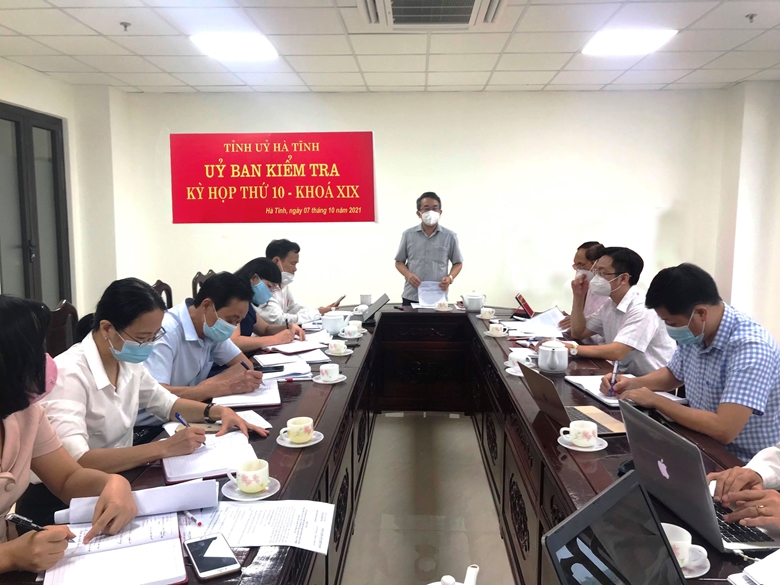 Ủy ban Kiểm tra Tỉnh ủy tỉnh Hà Tĩnh kết luận một số nội dung