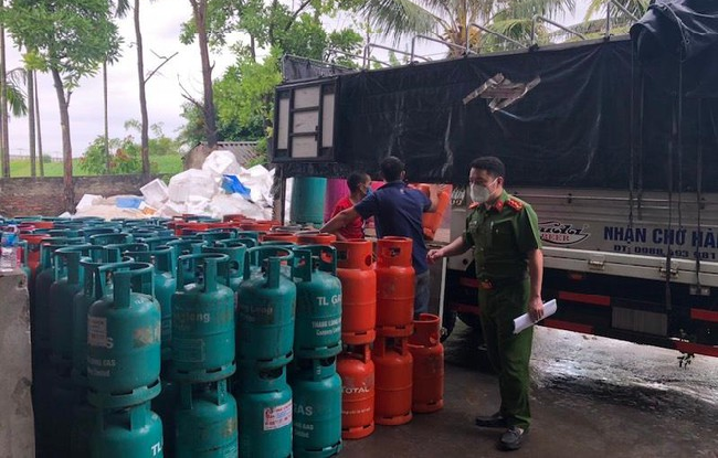 Hải Dương Phá đường dây chuyên sang chiết gas lậu lên đến 500 tấn