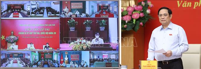 Thủ tướng Phạm Minh Chính tiếp xúc cử tri thành phố Cần Thơ