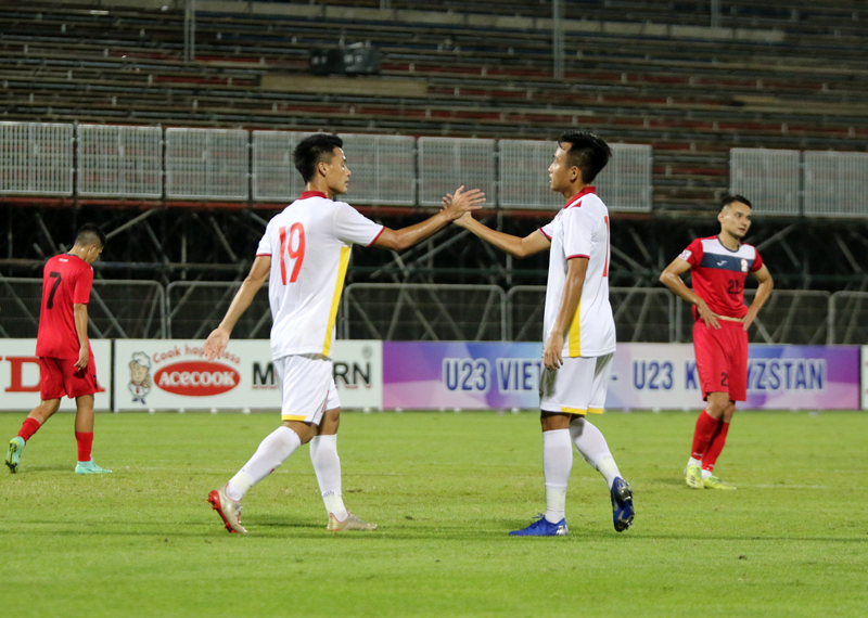 U23 Việt Nam thắng 3-0 trong trận giao hữu với U23 Kyrgyzstan