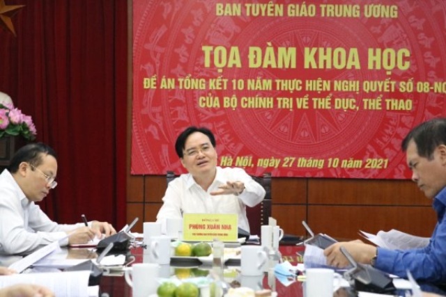 Tăng cường sự lãnh đạo của Đảng đối với công tác thể dục thể thao