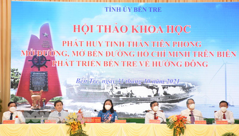 Phát huy tinh thần tiên phong mở đường, mở bến đường Hồ Chí Minh trên biển, phát triển Bến Tre về hướng Đông”