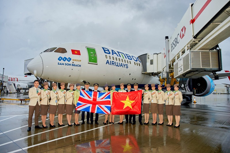 Bamboo Airways công bố đường bay thẳng Việt - Anh