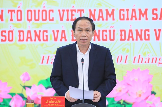 MTTQ Việt Nam giám sát, tham gia góp ý xây dựng tổ chức cơ sở đảng và đội ngũ đảng viên