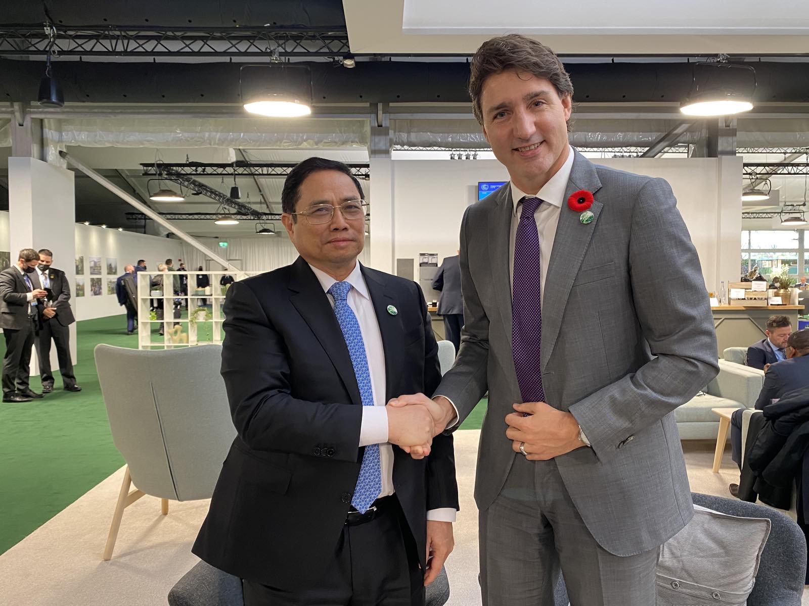 Thủ tướng Phạm Minh Chính gặp gỡ lãnh đạo các nước bên lề Hội nghị COP26