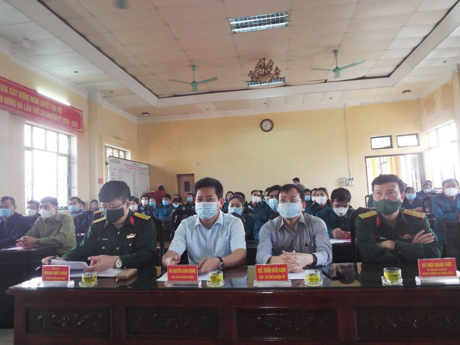 Hưng Hà khai mạc lớp tập huấn công tác chính trị về Quốc phòng - quân sự năm 2021