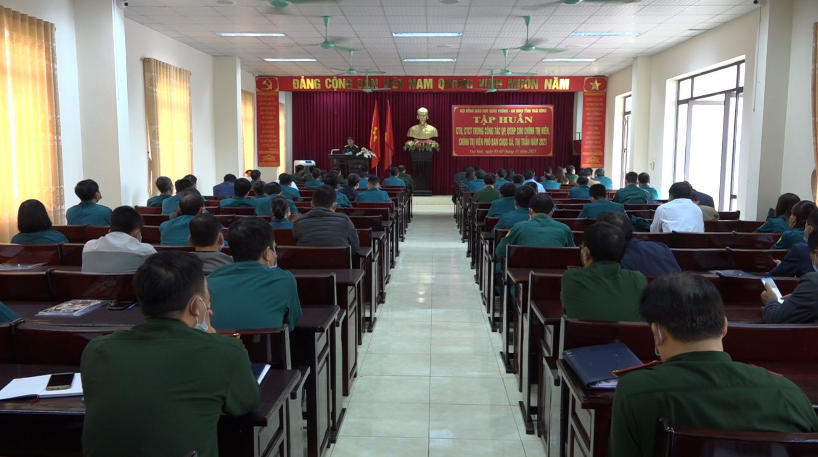 Tiền Hải Tập huấn Công tác Đảng, Công tác Chính trị cho cán bộ quân sự địa phương