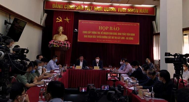 Bàn giao dự án đường sắt Cát Linh - Hà Đông vào ngày 6 11