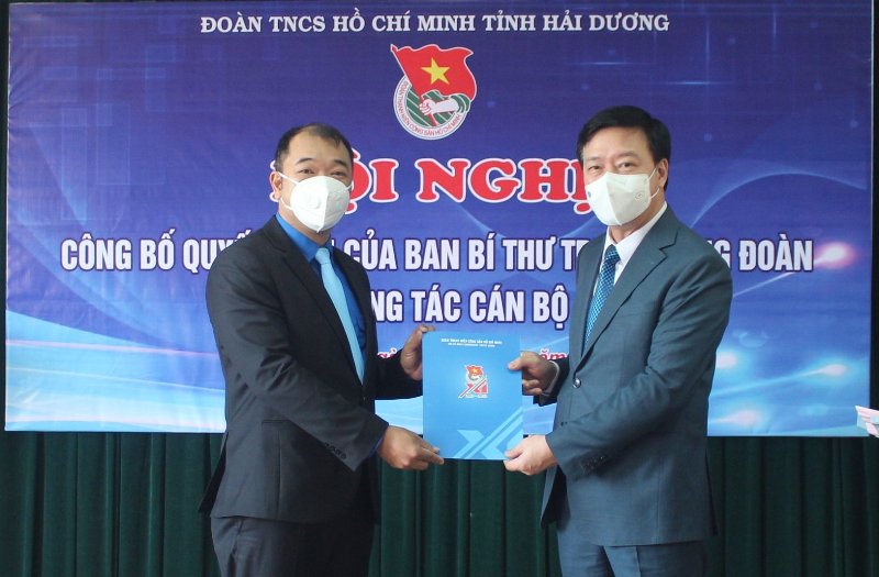 Đồng chí Nguyễn Hồng Sáng giữ chức Bí thư Tỉnh đoàn Hải Dương