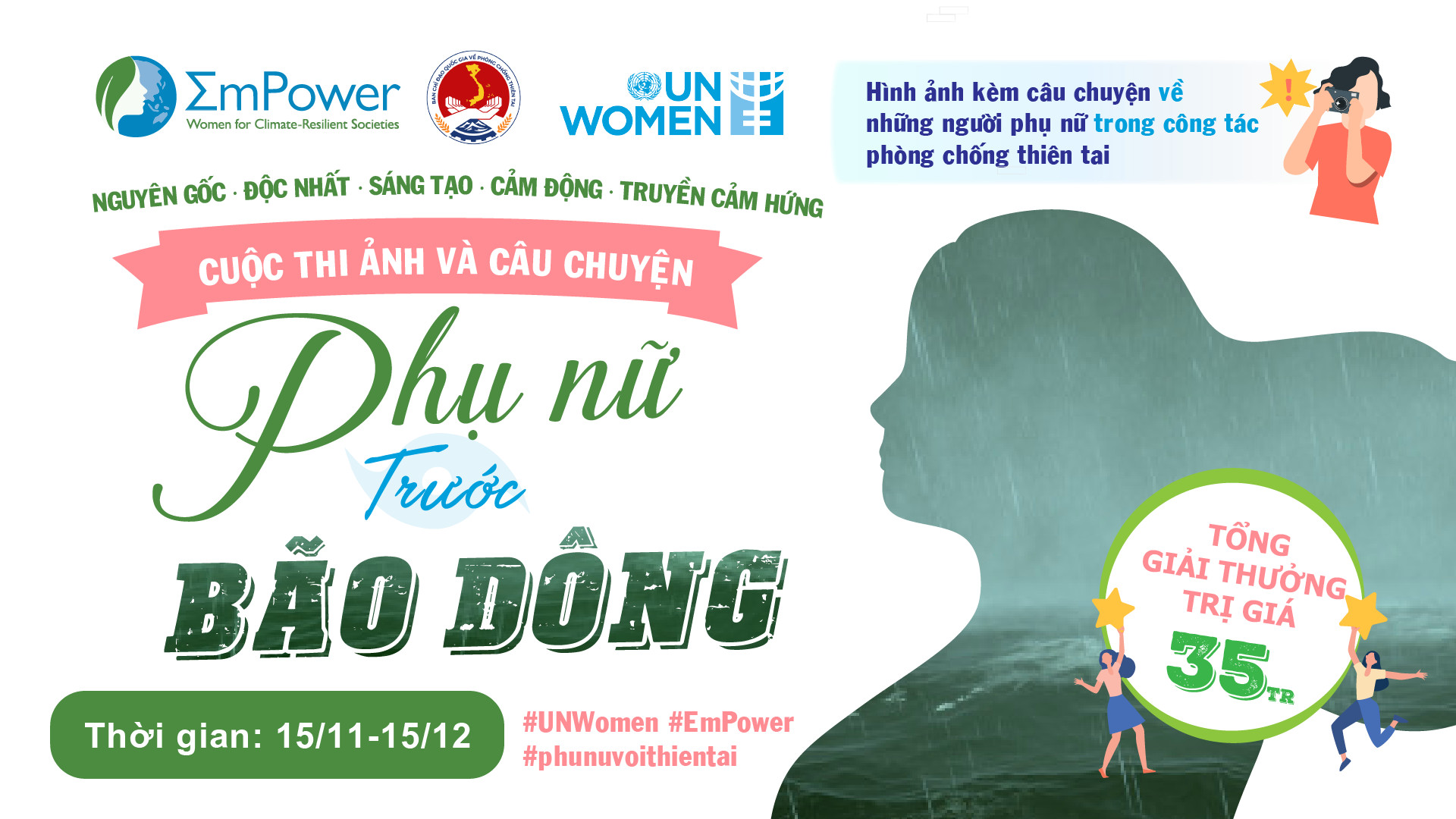 Khắc họa hình ảnh người phụ nữ trong thiên tai thông qua những bức ảnh và câu chuyện truyền cảm hứng