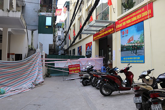 Phường Giảng Võ Hà Nội phong tỏa nhiều khu vực để chống dịch