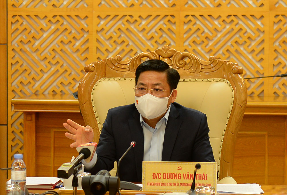 Bí thư Tỉnh ủy Bắc Giang Phải bảo đảm an toàn mới có thể thích ứng linh hoạt