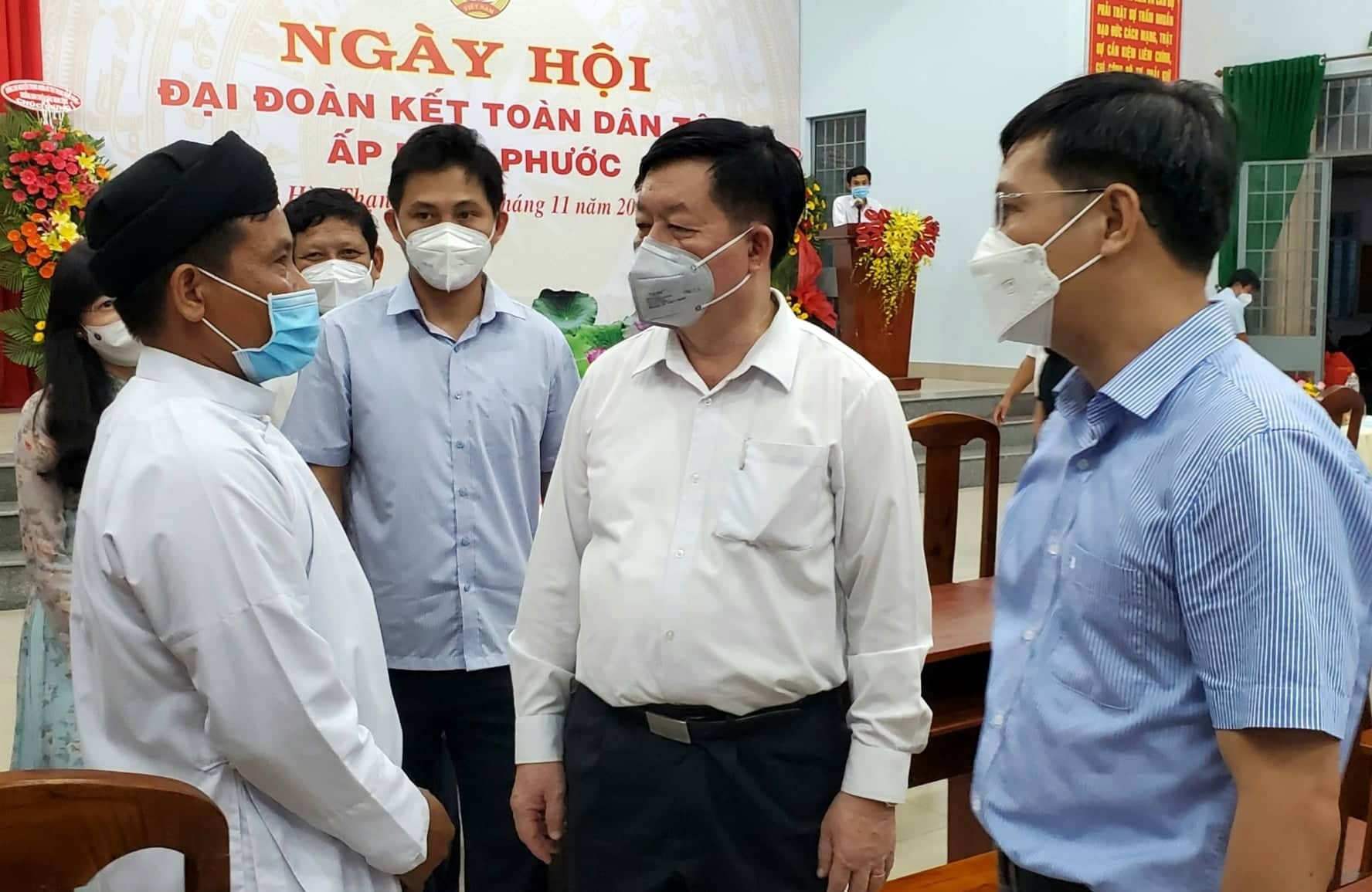 Đồng chí Nguyễn Trọng Nghĩa dự Ngày hội Đại đoàn kết toàn dân tộc tại Tây Ninh