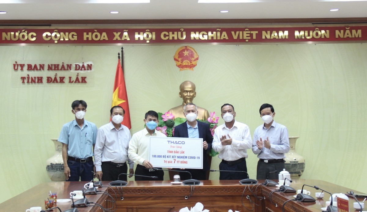 THACO hỗ trợ gần 30 tỷ đồng cho các tỉnh Tây Nguyên phòng, chống dịch COVID-19