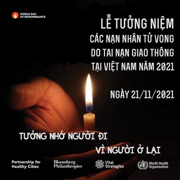 Tưởng niệm các nạn nhân tử vong do tai nạn giao thông năm 2021