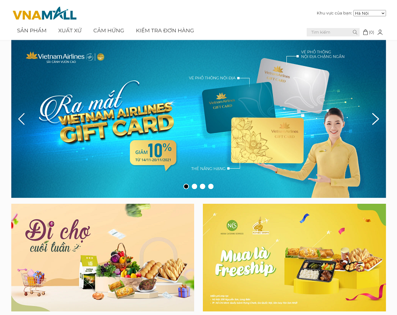 Vietnam Airlines ra mắt sàn VNAMALL