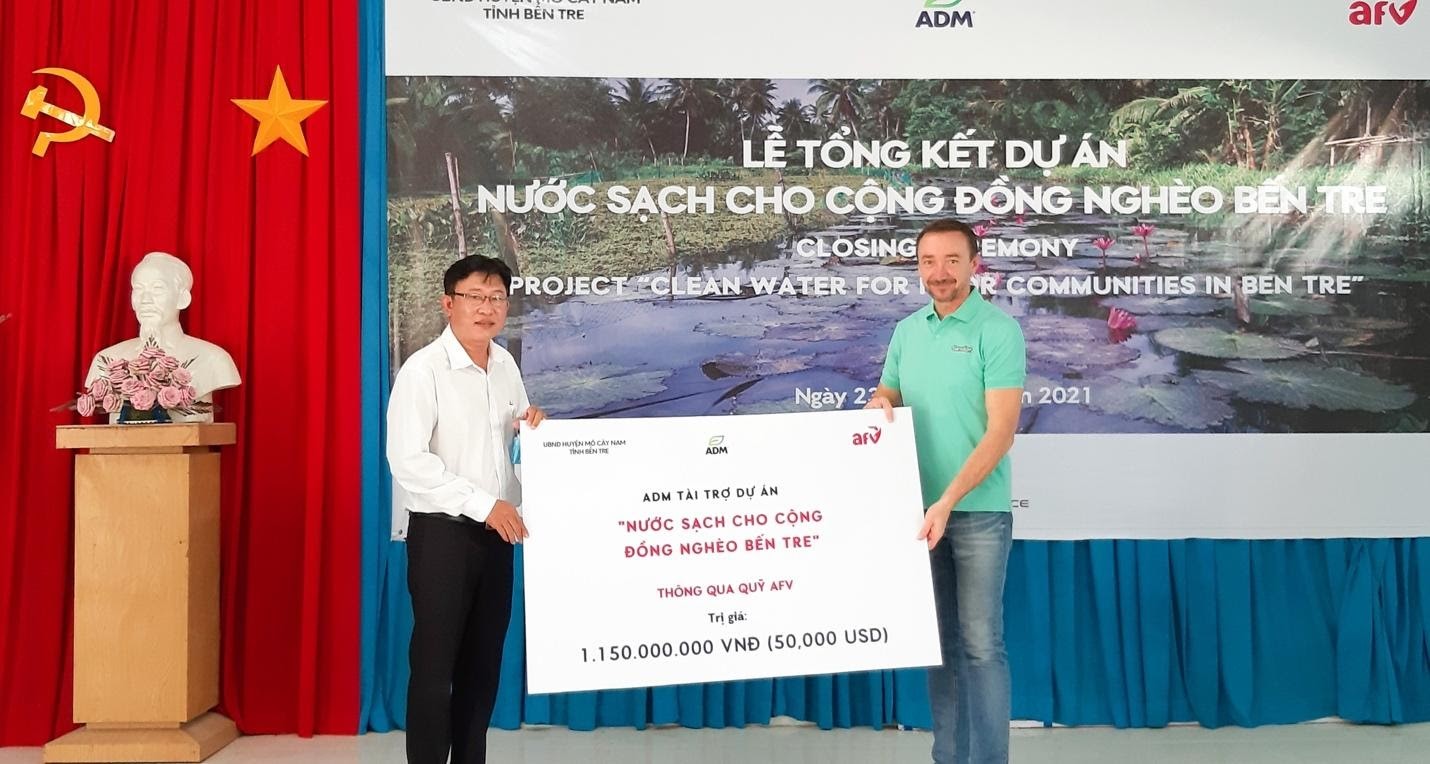 Hơn 1 tỷ đồng cho dự án “Nước sạch cho cộng đồng nghèo ở Bến Tre”