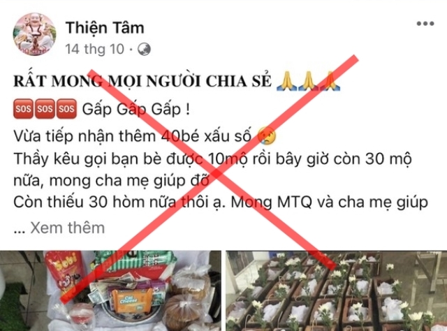 Xử lý đối tượng lập Facebook ảo kêu gọi từ thiện chiếm đoạt tiền