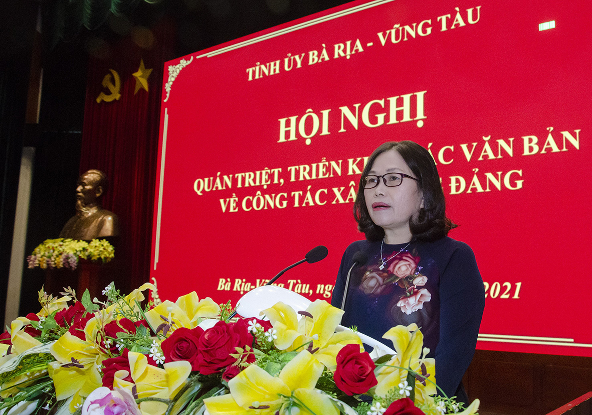 Bà Rịa-Vũng Tàu quán triệt, triển khai hiệu quả các văn bản về công tác xây dựng Đảng