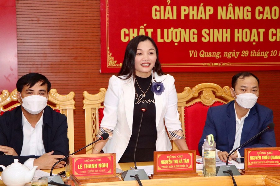 Vũ Quang nâng cao chất lượng sinh hoạt đảng bộ, chi bộ
