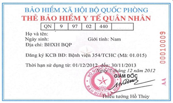 Một số nội dung mới về cấp thẻ bảo hiểm y tế năm 2022 của BHXH Bộ Quốc phòng