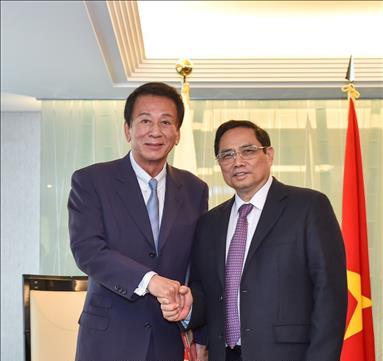 Thủ tướng Phạm Minh Chính tiếp cựu Đại sứ đặc biệt Việt Nam - Nhật Bản