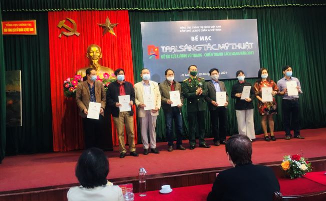 Bế mạc Trại sáng tác Mỹ thuật đề tài lực lượng vũ trang - chiến tranh cách mạng