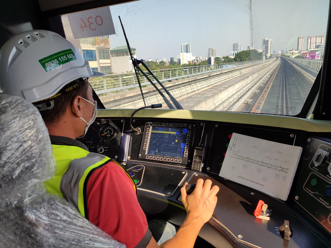 Chạy thử tàu metro Nhổn - ga Hà Nội
