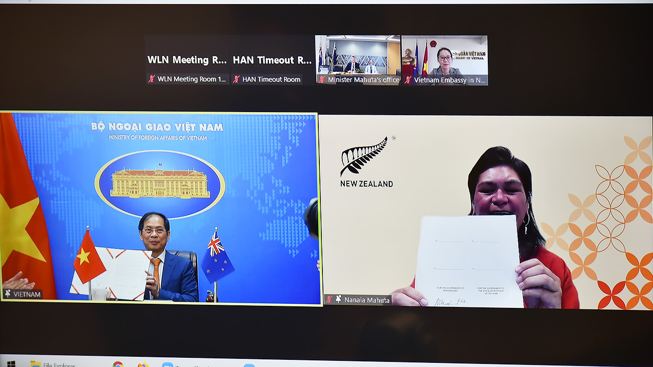 Ký Chương trình Quan hệ Đối tác Chiến lược giữa Việt Nam - New Zealand