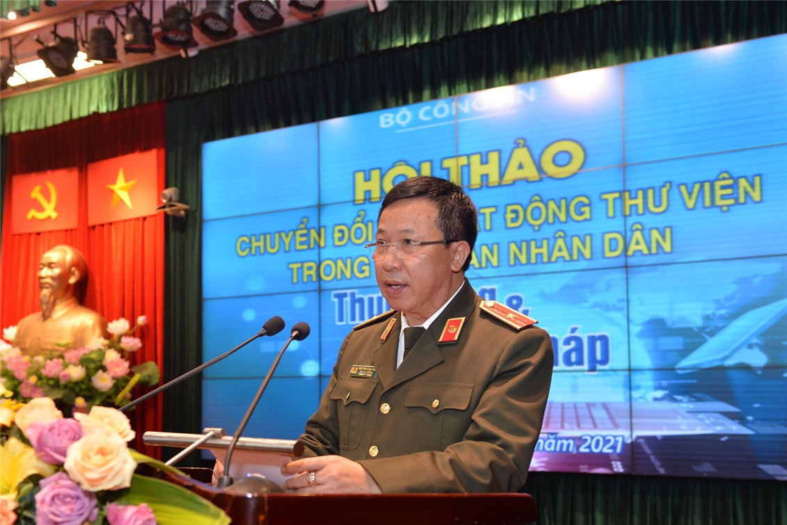 Chuyển đổi số hoạt động thư viện trong Công an nhân dân