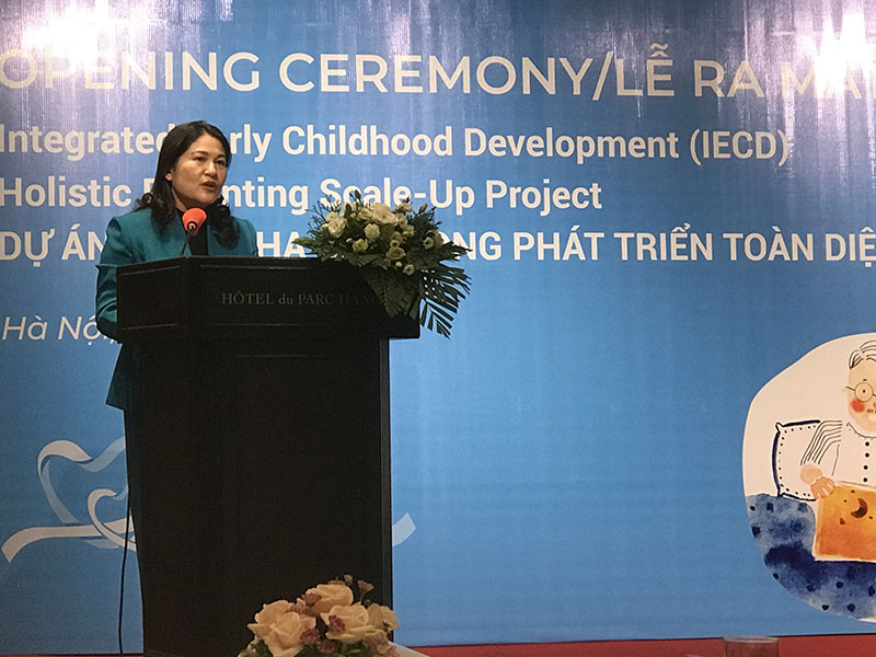 Ra mắt dự án Làm cha mẹ trong phát triển toàn diện trẻ thơ