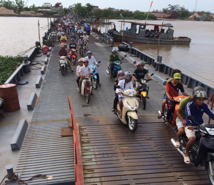 Chấp thuận dự án xây cầu vượt sông Ninh Cơ