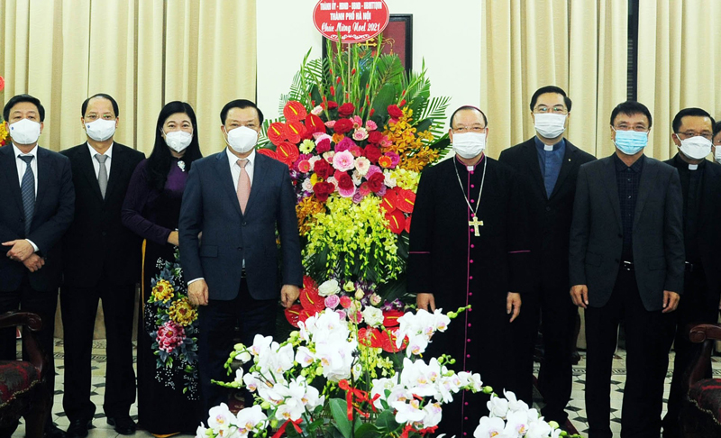 Bí thư Thành ủy Hà Nội Mừng Giáng sinh vui tươi, bảo đảm an toàn phòng, chống dịch