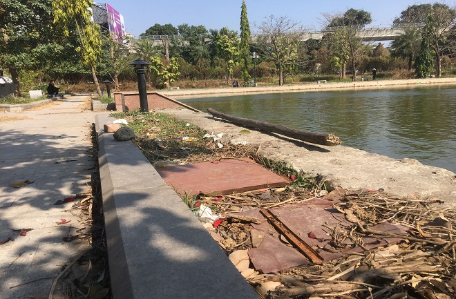 Thực trạng đáng buồn tại Công viên hồ điều hòa Mai Dịch