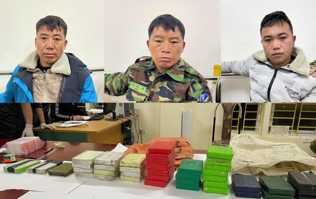 Lào Cai Bắt 3 đối tượng vận chuyển 40 bánh heroin