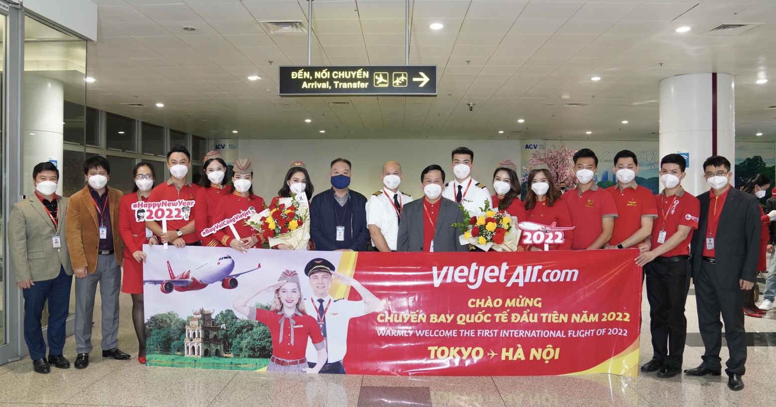 Vietjet chào đón chuyến bay quốc tế đầu tiên ngày đầu năm mới từ Tokyo, Nhật Bản