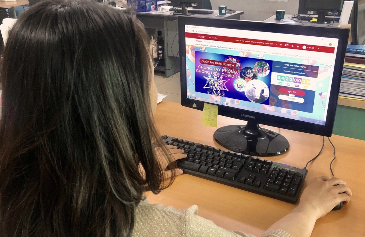 Gần 5 vạn người thi trắc nghiệm “Chung tay phòng, chống dịch COVID-19” tuần 13