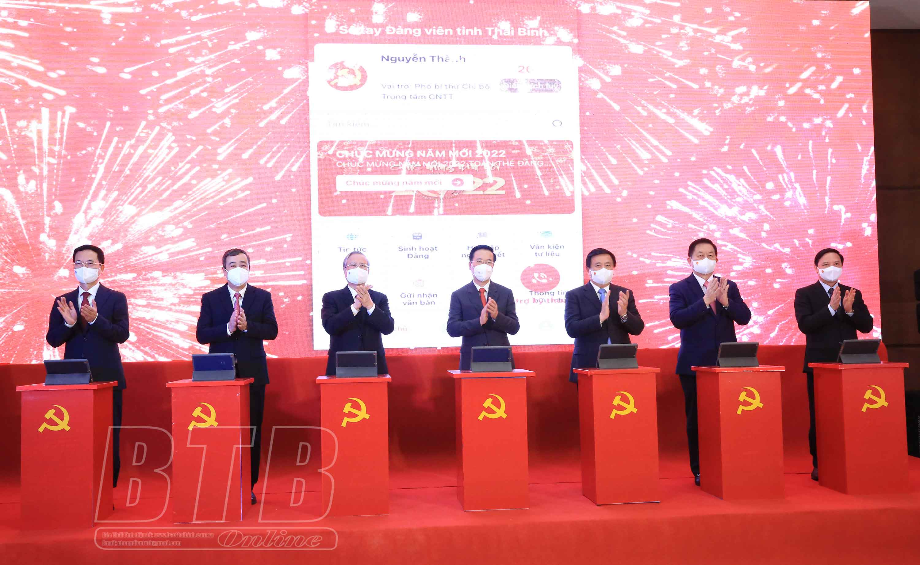 Thái Bình Khai trương phần mềm “Sổ tay đảng viên điện tử”