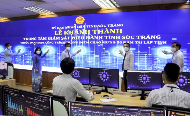 Đưa vào vận hành Trung tâm Giám sát điều hành tỉnh Sóc Trăng