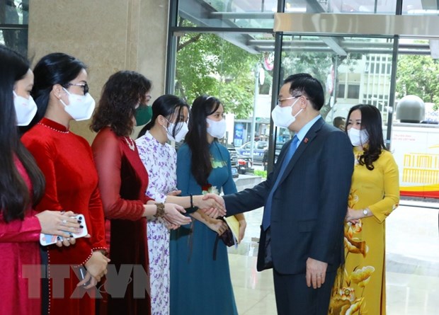Chủ tịch Quốc hội Vương Đình Huệ dự Hội nghị triển khai nhiệm vụ năm 2022 của Báo Đại biểu Nhân dân