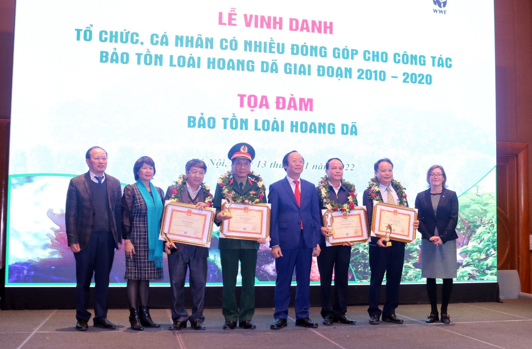 Vinh danh tổ chức, cá nhân trong lĩnh vực bảo tồn động vật hoang dã