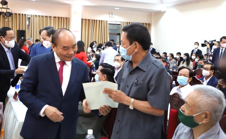 Chủ tịch nước gặp mặt và chúc tết cán bộ hưu trí nguyên là lãnh đạo cao cấp tại miền Trung