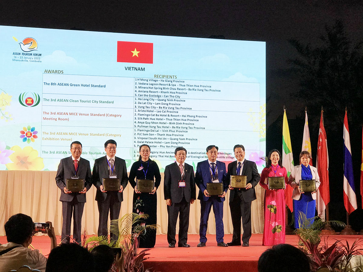 Việt Nam giành nhiều giải thưởng Du lịch ASEAN